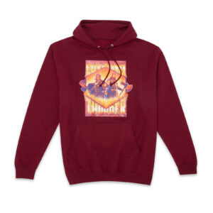 Marvel Thor – Love and Thunder Fire Composition Hoodie – Burgundy – S