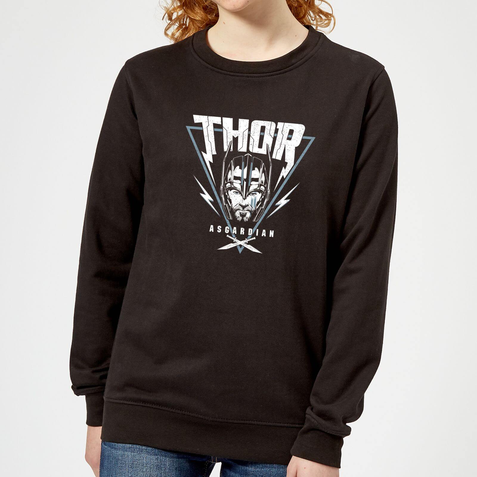 Marvel Thor Ragnarok Asgardian Triangle Damen Pullover – Schwarz – S – Schwarz Marvel Thor Ragnarok Asgardian Triangle Damen Pullover – Schwarz – S – Schwarz