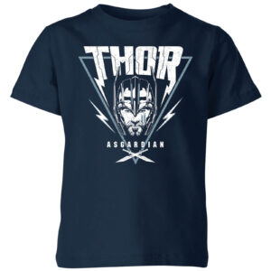 Marvel Thor Ragnarok Asgardian Triangle Kinder T-Shirt – Navy Blau – 3-4 Jahre