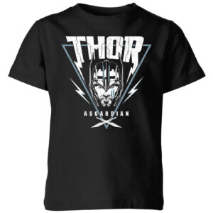 Marvel Thor Ragnarok Asgardian Triangle Kinder T-Shirt – Schwarz – 3-4 Jahre – Schwarz