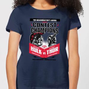 Marvel Thor Ragnarok Champions Poster Damen T-Shirt – Navy Blau – S