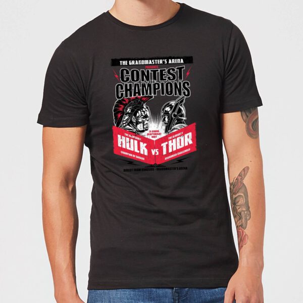 Marvel Thor Ragnarok Champions Poster Männer T-Shirt - Schwarz - S