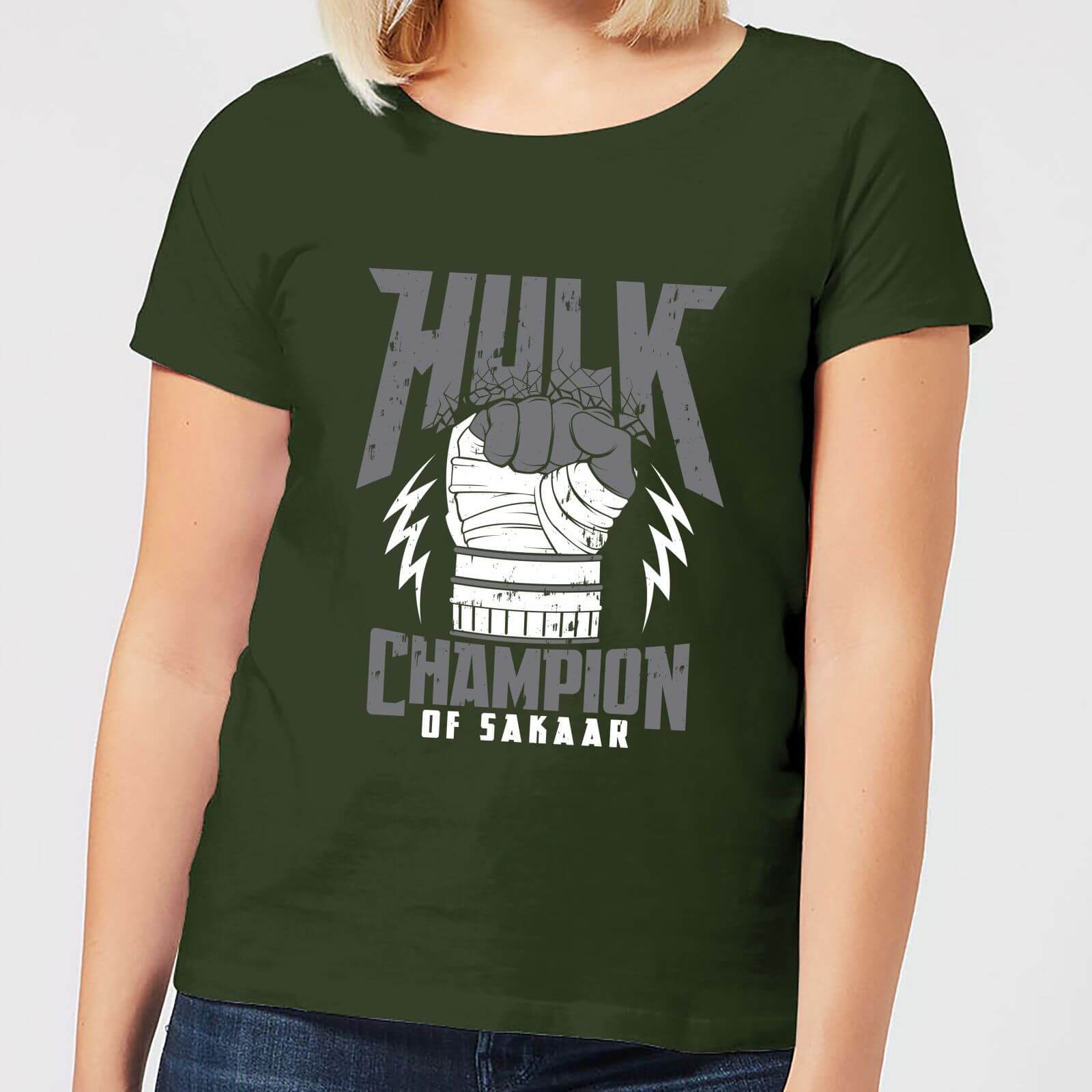 Marvel Thor Ragnarok Hulk Champion Damen T-Shirt - Grün - S