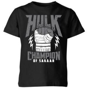 Marvel Thor Ragnarok Hulk Champion Kinder T-Shirt – Schwarz – 3-4 Jahre