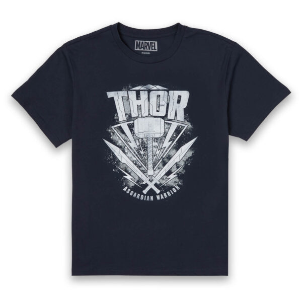 Marvel Thor Ragnarok Thor Hammer Logo Herren T-Shirt - Navy Blau - M