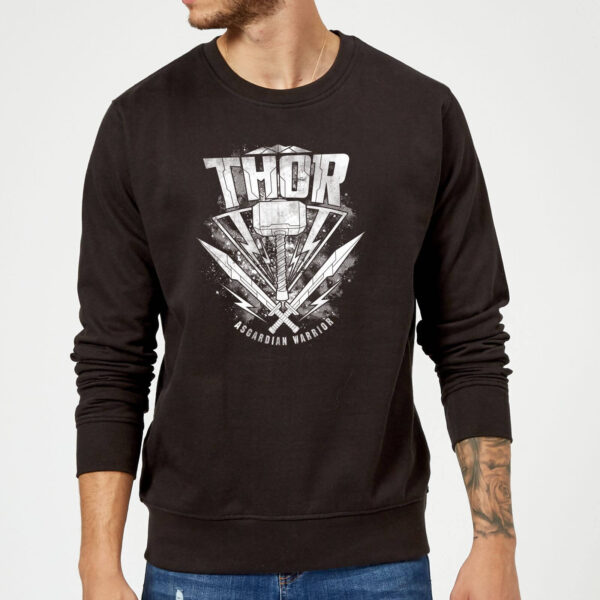 Marvel Thor Ragnarok Thor Hammer Logo Pullover - Schwarz - S