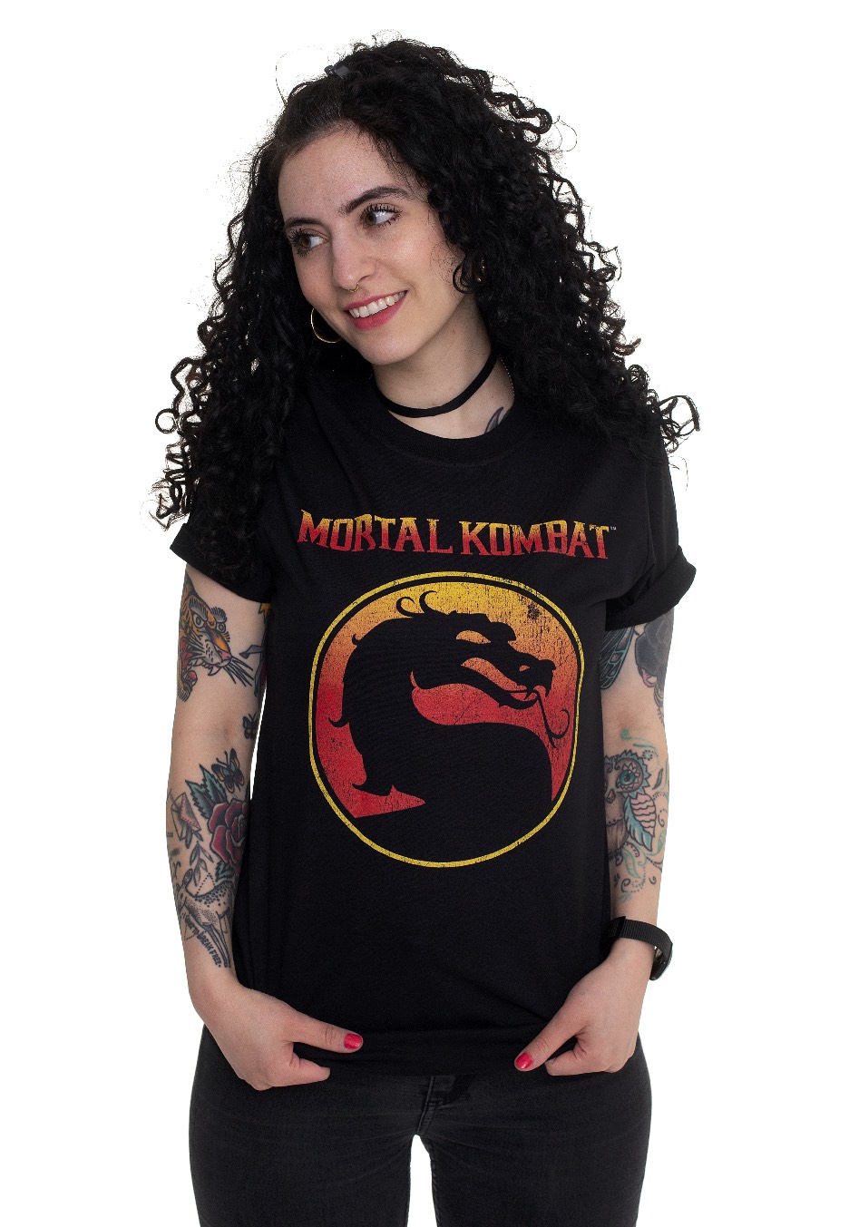 Mortal Kombat - Dragon Outline - - T-Shirts