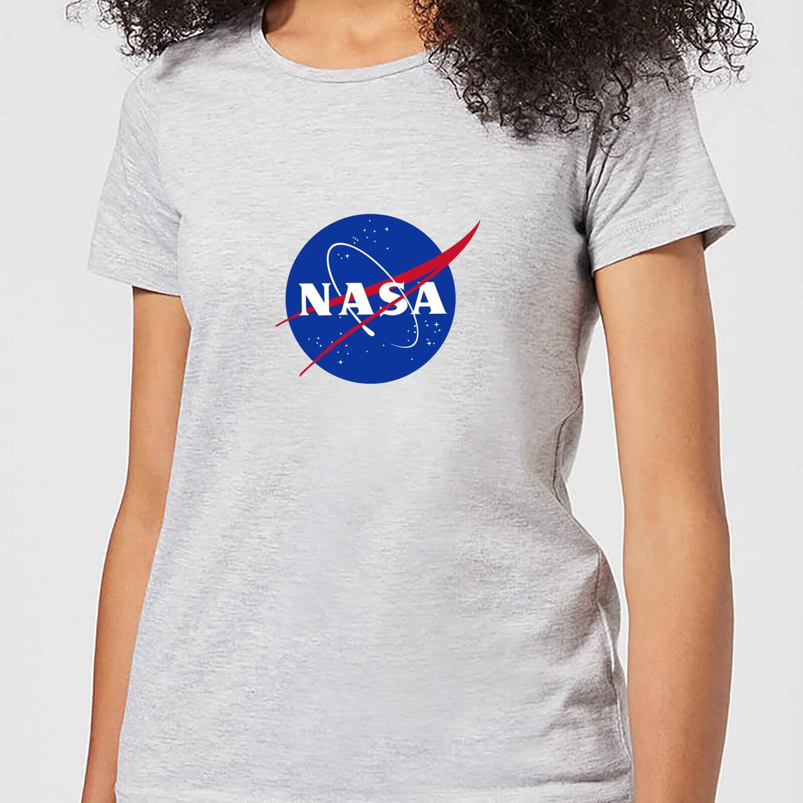 NASA Logo Insignia Damen T-Shirt – Grau – XS