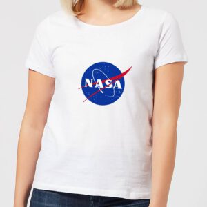 NASA Logo Insignia Damen T-Shirt – Weiß – S