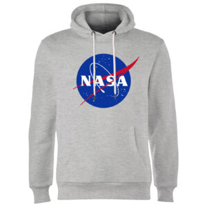 NASA Logo Insignia Hoodie – Grau – M