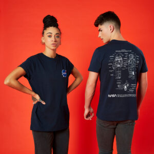 NASA Suit Up Unisex T-Shirt – Navy Blau – S