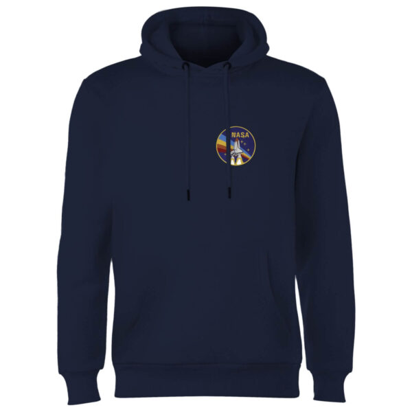 NASA Vintage Rainbow Shuttle Hoodie - Navy - S