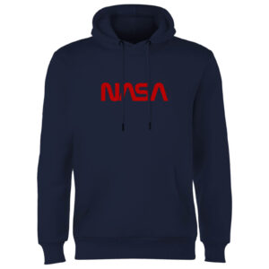 NASA Worm Logotype Hoodie - Navy - S