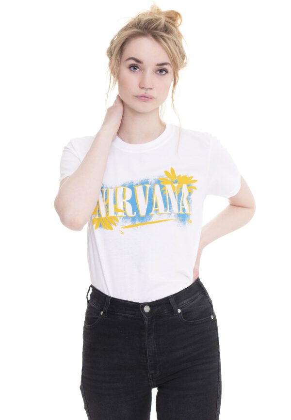 Nirvana - All Apologies White - - T-Shirts