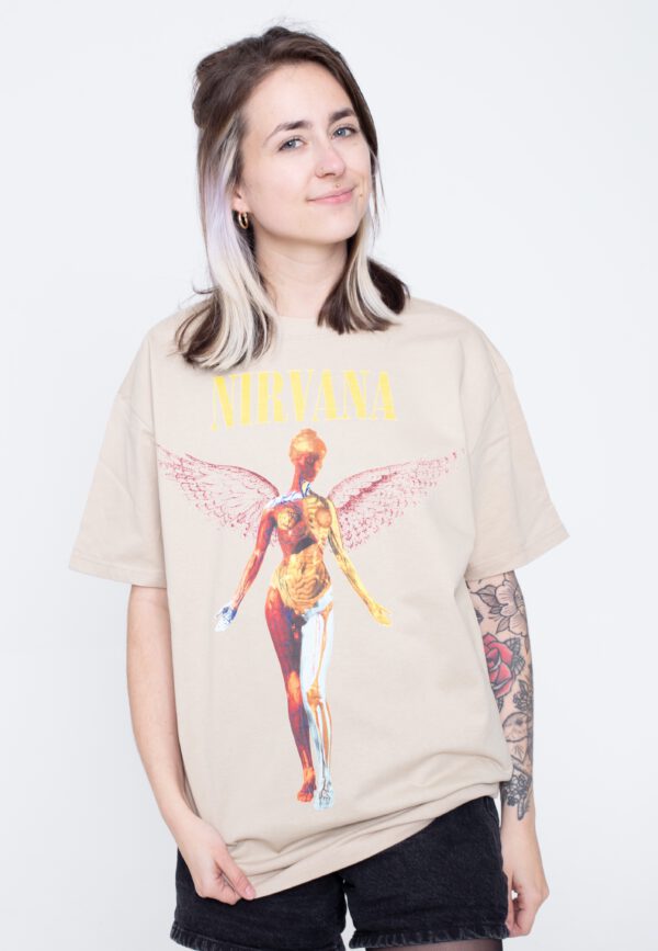 Nirvana - In Utero Wet Sand Oversized - - T-Shirts