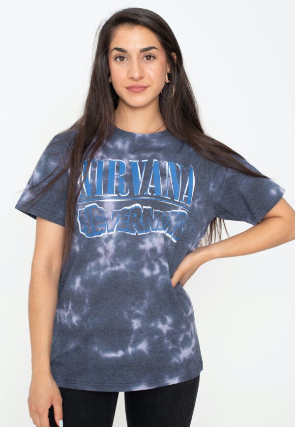 Nirvana - Nevermind Wavy Logo Dip-Dye - - T-Shirts