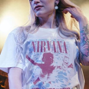 Nirvana – People Are People White – T-Shirt