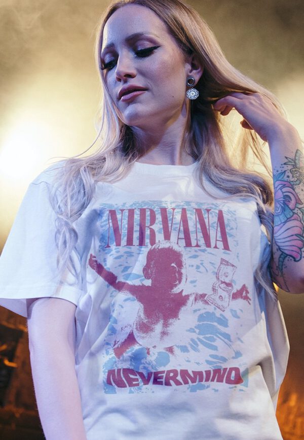 Nirvana - People Are People White - - T-Shirts