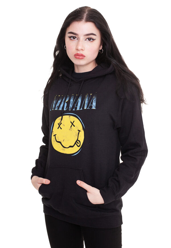 Nirvana - Xerox Smiley - Hoodies