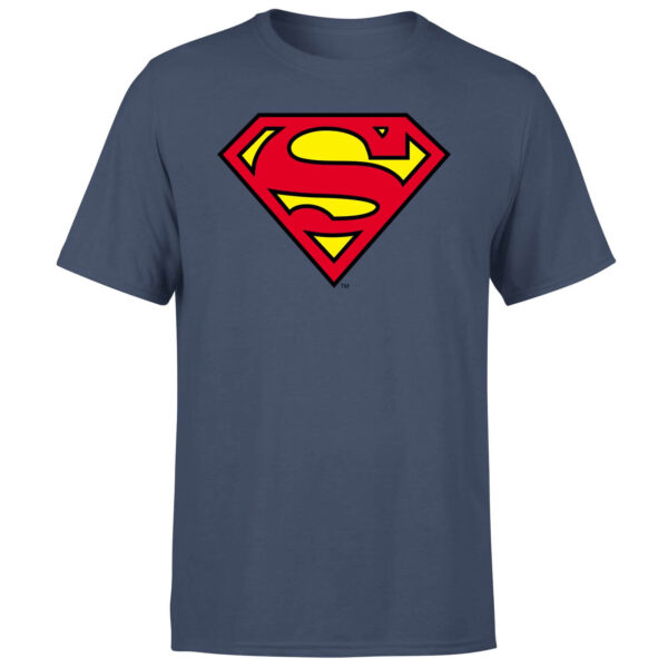 Official Superman Shield Men's T-Shirt - Navy - S - Marineblau