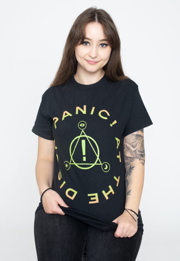 Panic! At The Disco - Circle Logo Gradient - - T-Shirts