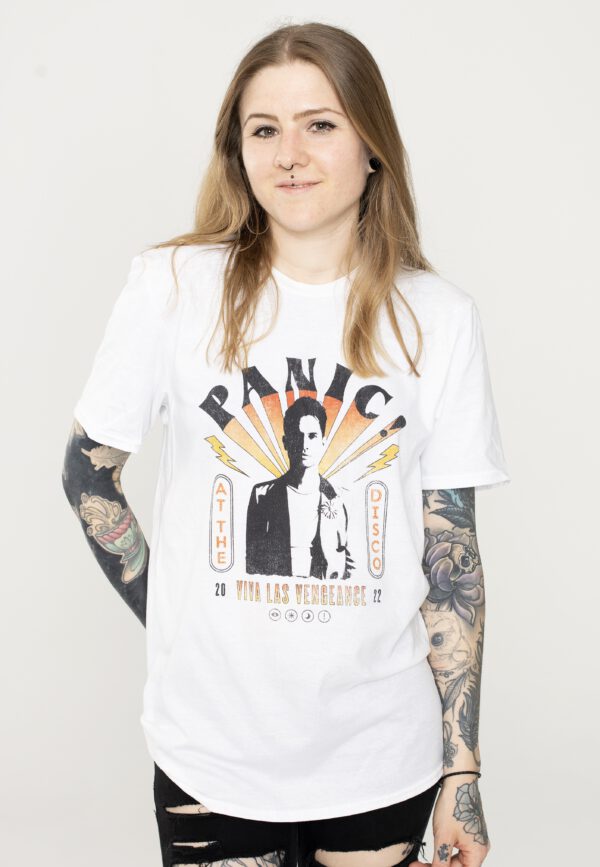 Panic! At The Disco - Marquee Photo White - - T-Shirts