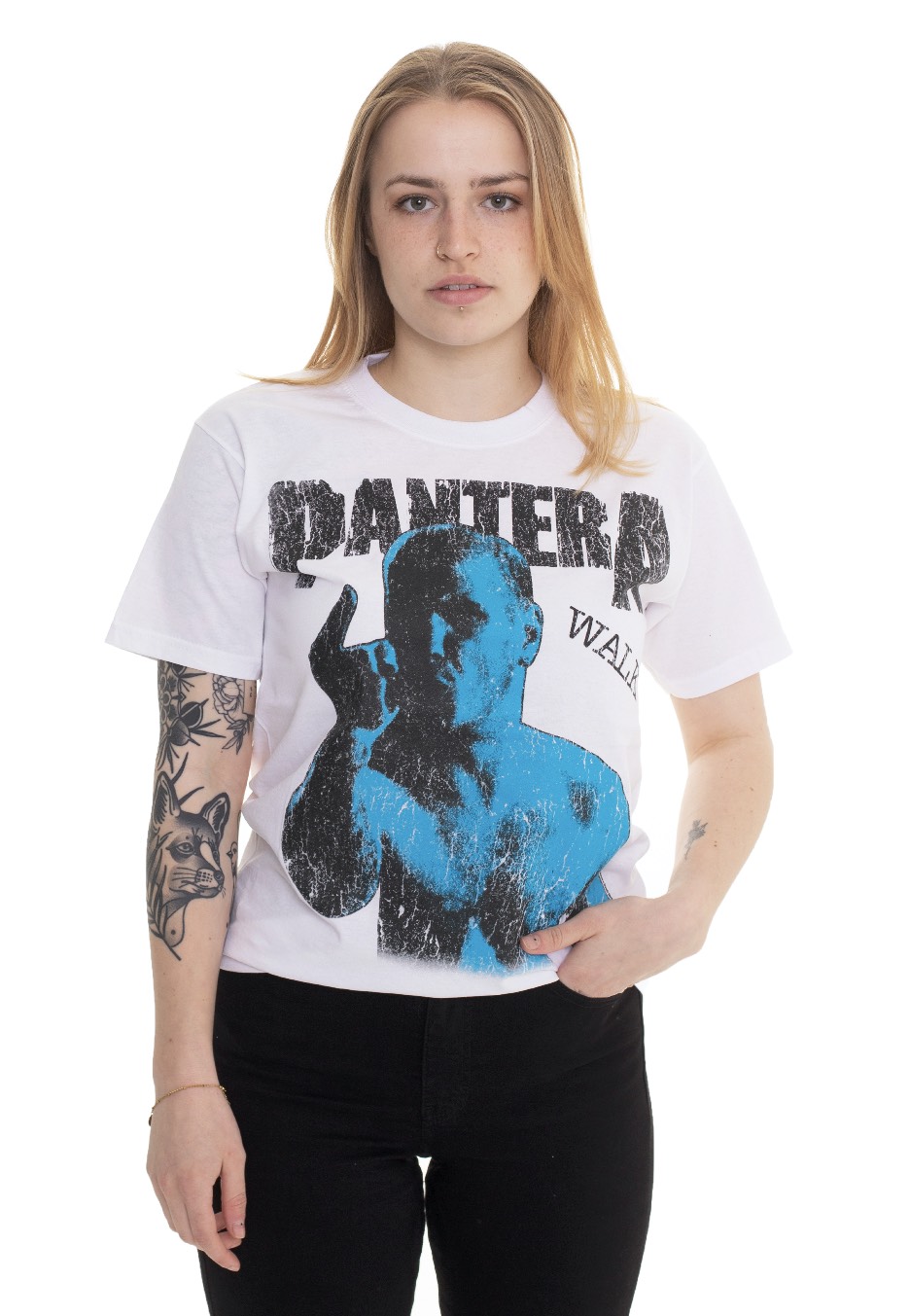 Pantera - Walk Distressed White - - T-Shirts