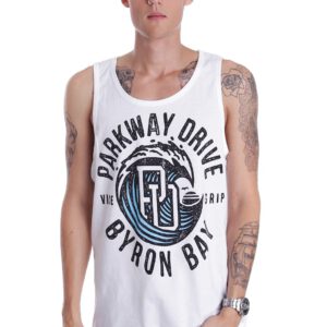 Parkway Drive - Vice Wave White - Tanks