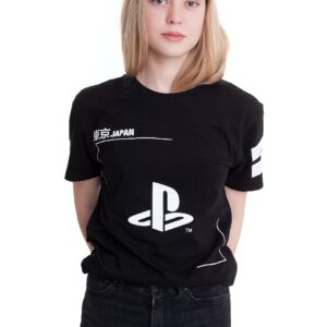 Playstation - Black & White Logo - - T-Shirts
