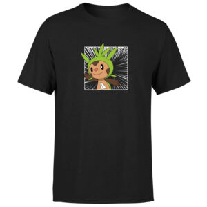 Pokemon Chespin Men’s T-Shirt – Black – XS