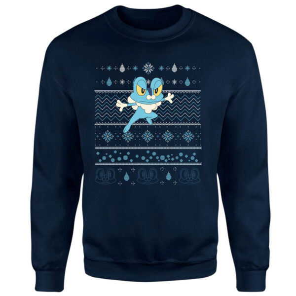 Pokemon Froxy Weihnachtspullover - Navy - XS - Marineblau