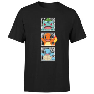 Pokemon Generation 1 Intro Men’s T-Shirt – Black – XS