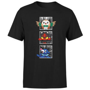 Pokemon Generation 7 Intro Men’s T-Shirt – Black – XS