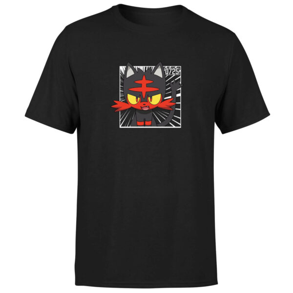 Pokemon Litten Men's T-Shirt - Black - XS