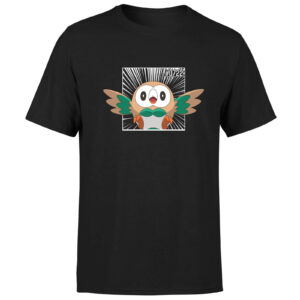 Pokemon Rowlet Men’s T-Shirt – Black – XS