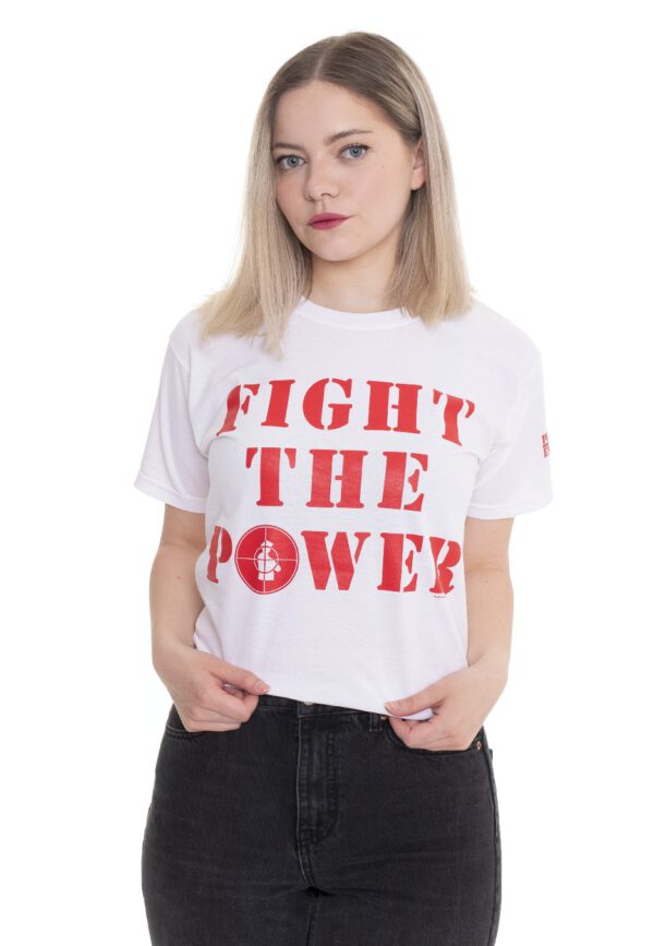 Public Enemy - Fight The Power White - - T-Shirts