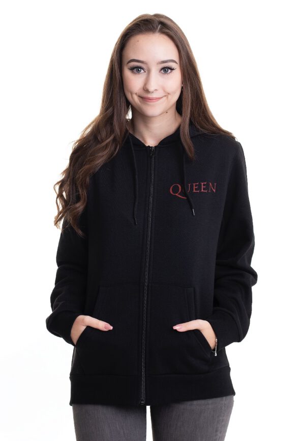 Queen - Classic Crest Back Print - Zipper