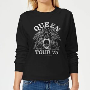 Queen Tour 75 Damen Sweatshirt – Schwarz – L