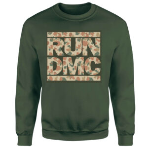 RUN DMC Camo Sweatshirt – Dunkelgrün – XL