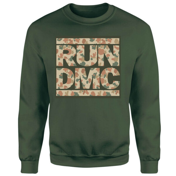 RUN DMC Camo Sweatshirt - Dunkelgrün - XL