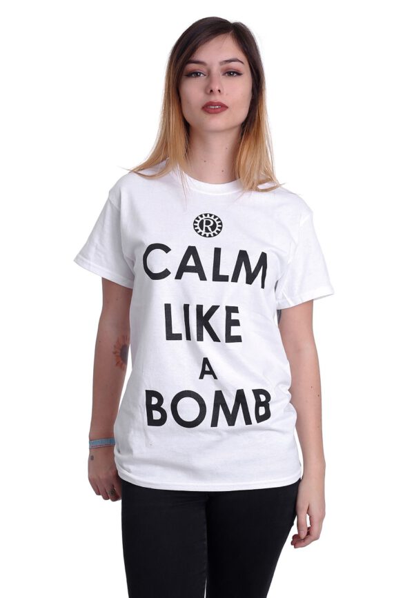 Rage Against The Machine - Calm Like A Bomb White - - T-Shirts