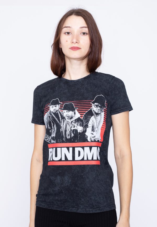 Run DMC - Gradient Bars Dip Dye - - T-Shirts