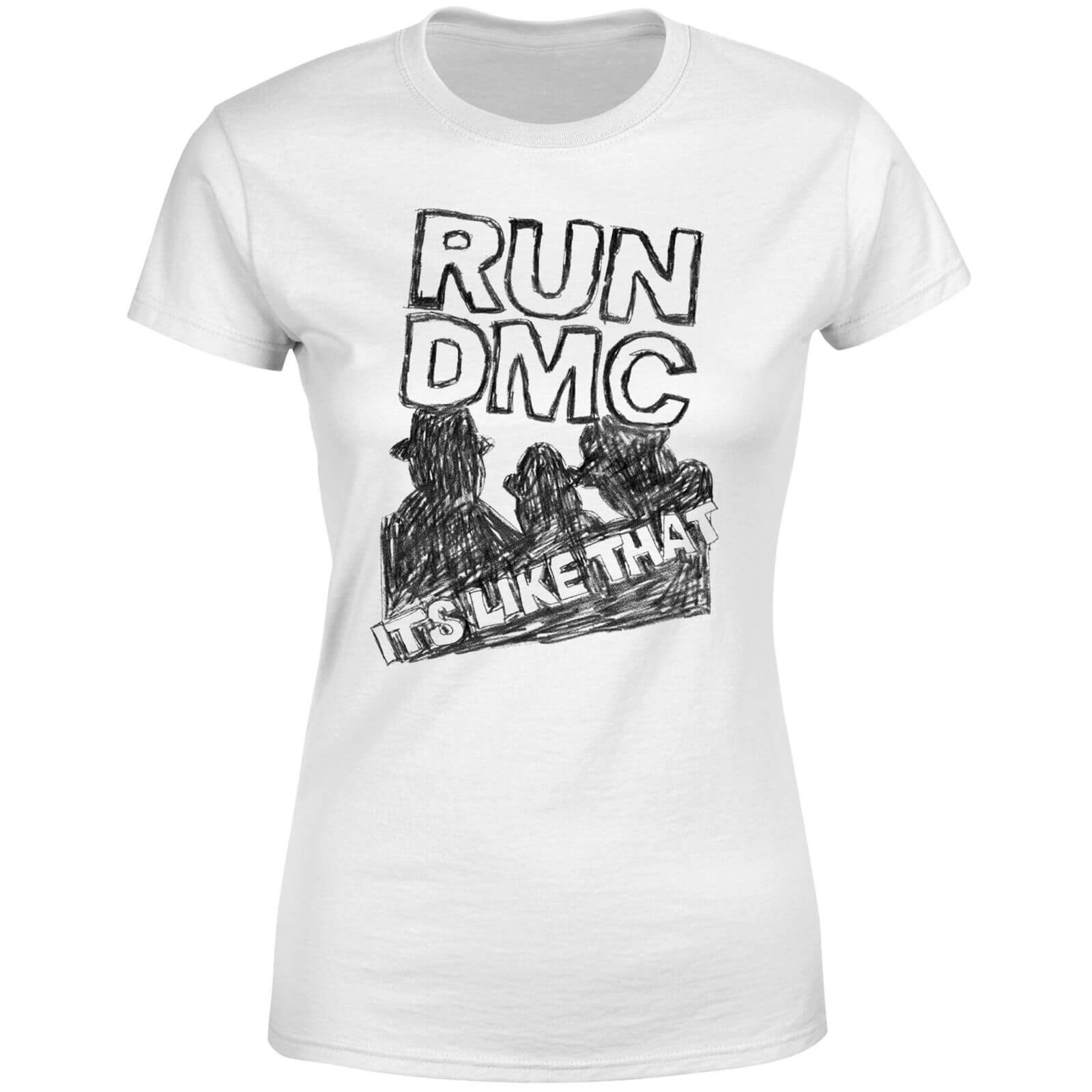 Run DMC It’s Like That Damen T-Shirt – Weiß – XL