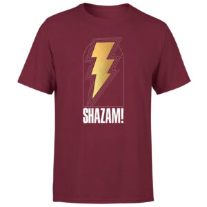 Shazam! Fury of the Gods Bolt Unisex T-Shirt – Burgundy – XS – Burgundy