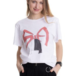 Sia – Bow Logo White – T-Shirt