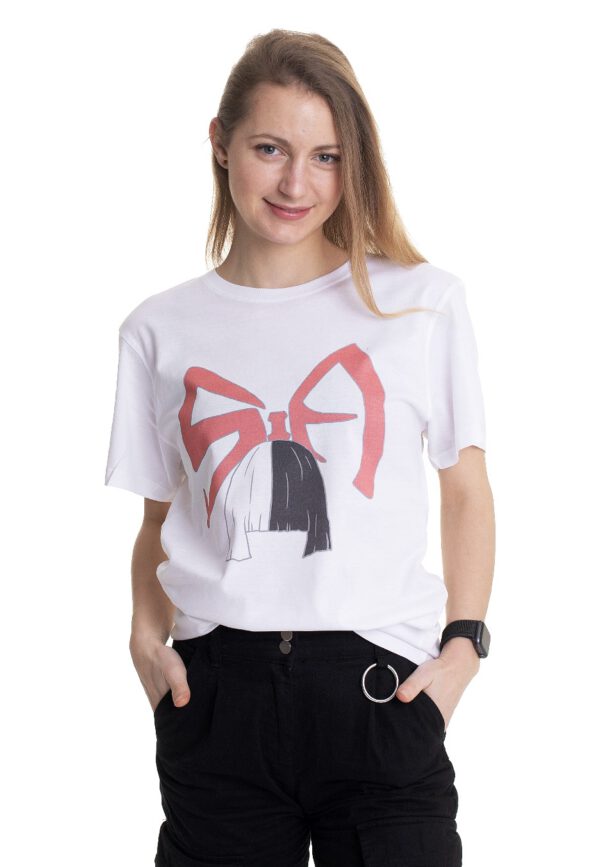 Sia - Bow Logo White - - T-Shirts