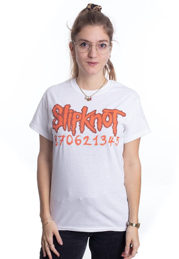 Slipknot - 20th Anniversary Card White - - T-Shirts