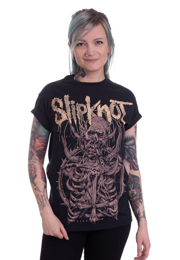 Slipknot - All Out Life Skeleton - - T-Shirts