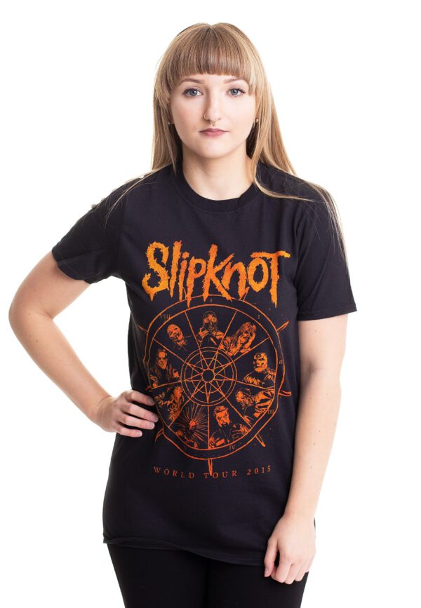 Slipknot - The Wheel Back Print - - T-Shirts