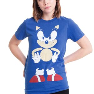 Sonic The Hedgehog - Front & Back Blue - - T-Shirts